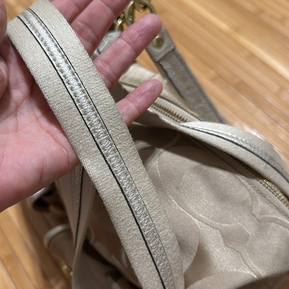 Coach Beautiful Metallic Tan Poppy Bag - Picture 10 of 12